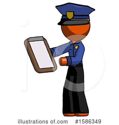 Royalty-Free (RF) Orange Design Mascot Clipart Illustration by Leo Blanchette - Stock Sample #1586349