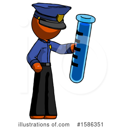 Royalty-Free (RF) Orange Design Mascot Clipart Illustration by Leo Blanchette - Stock Sample #1586351