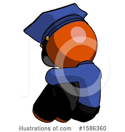 Royalty-Free (RF) Orange Design Mascot Clipart Illustration by Leo Blanchette - Stock Sample #1586360