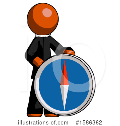 Royalty-Free (RF) Orange Design Mascot Clipart Illustration by Leo Blanchette - Stock Sample #1586362
