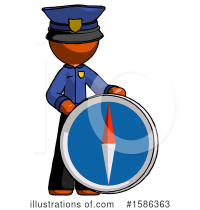 Royalty-Free (RF) Orange Design Mascot Clipart Illustration by Leo Blanchette - Stock Sample #1586363