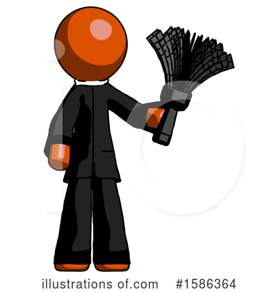 Royalty-Free (RF) Orange Design Mascot Clipart Illustration by Leo Blanchette - Stock Sample #1586364