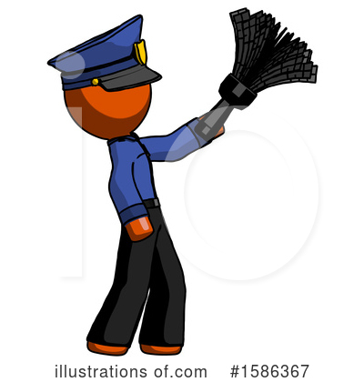 Royalty-Free (RF) Orange Design Mascot Clipart Illustration by Leo Blanchette - Stock Sample #1586367