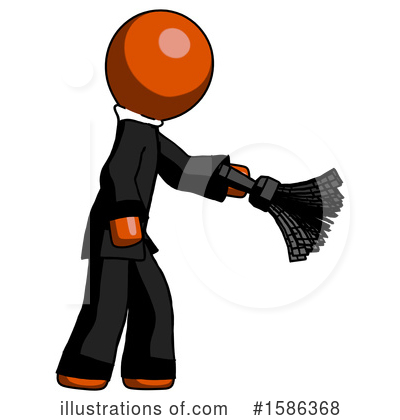Royalty-Free (RF) Orange Design Mascot Clipart Illustration by Leo Blanchette - Stock Sample #1586368