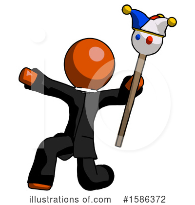 Royalty-Free (RF) Orange Design Mascot Clipart Illustration by Leo Blanchette - Stock Sample #1586372