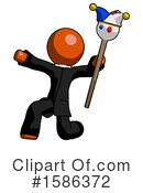 Orange Design Mascot Clipart #1586372 by Leo Blanchette