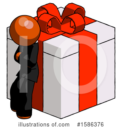 Royalty-Free (RF) Orange Design Mascot Clipart Illustration by Leo Blanchette - Stock Sample #1586376