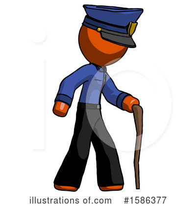 Royalty-Free (RF) Orange Design Mascot Clipart Illustration by Leo Blanchette - Stock Sample #1586377