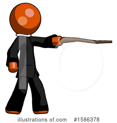 Royalty-Free (RF) Orange Design Mascot Clipart Illustration by Leo Blanchette - Stock Sample #1586378