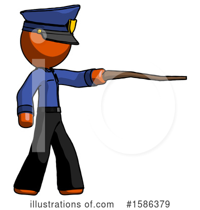 Royalty-Free (RF) Orange Design Mascot Clipart Illustration by Leo Blanchette - Stock Sample #1586379