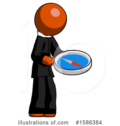Royalty-Free (RF) Orange Design Mascot Clipart Illustration by Leo Blanchette - Stock Sample #1586384