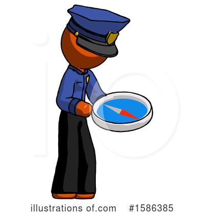 Royalty-Free (RF) Orange Design Mascot Clipart Illustration by Leo Blanchette - Stock Sample #1586385