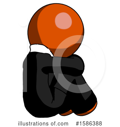 Royalty-Free (RF) Orange Design Mascot Clipart Illustration by Leo Blanchette - Stock Sample #1586388