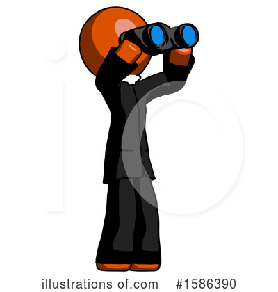 Royalty-Free (RF) Orange Design Mascot Clipart Illustration by Leo Blanchette - Stock Sample #1586390
