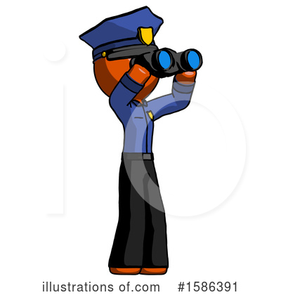 Royalty-Free (RF) Orange Design Mascot Clipart Illustration by Leo Blanchette - Stock Sample #1586391