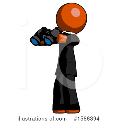 Royalty-Free (RF) Orange Design Mascot Clipart Illustration by Leo Blanchette - Stock Sample #1586394