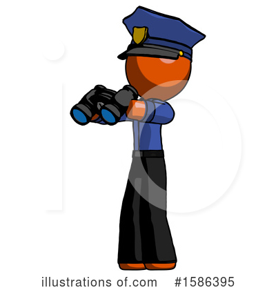 Royalty-Free (RF) Orange Design Mascot Clipart Illustration by Leo Blanchette - Stock Sample #1586395