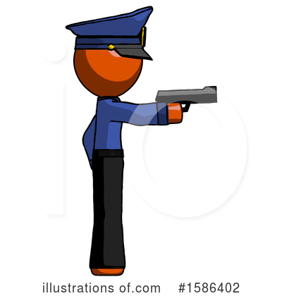 Royalty-Free (RF) Orange Design Mascot Clipart Illustration by Leo Blanchette - Stock Sample #1586402
