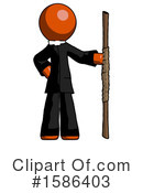 Orange Design Mascot Clipart #1586403 by Leo Blanchette