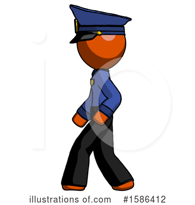 Royalty-Free (RF) Orange Design Mascot Clipart Illustration by Leo Blanchette - Stock Sample #1586412
