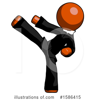 Royalty-Free (RF) Orange Design Mascot Clipart Illustration by Leo Blanchette - Stock Sample #1586415