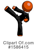 Orange Design Mascot Clipart #1586415 by Leo Blanchette
