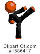 Orange Design Mascot Clipart #1586417 by Leo Blanchette