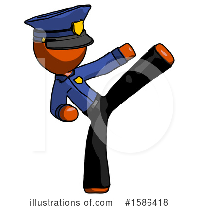 Royalty-Free (RF) Orange Design Mascot Clipart Illustration by Leo Blanchette - Stock Sample #1586418