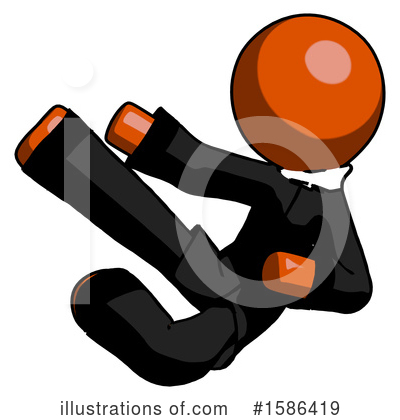 Royalty-Free (RF) Orange Design Mascot Clipart Illustration by Leo Blanchette - Stock Sample #1586419