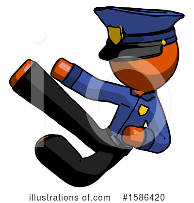 Royalty-Free (RF) Orange Design Mascot Clipart Illustration by Leo Blanchette - Stock Sample #1586420