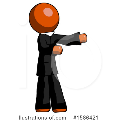 Royalty-Free (RF) Orange Design Mascot Clipart Illustration by Leo Blanchette - Stock Sample #1586421