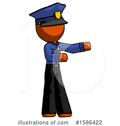 Royalty-Free (RF) Orange Design Mascot Clipart Illustration by Leo Blanchette - Stock Sample #1586422