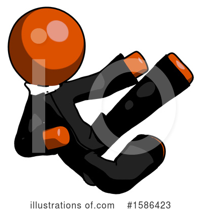 Royalty-Free (RF) Orange Design Mascot Clipart Illustration by Leo Blanchette - Stock Sample #1586423