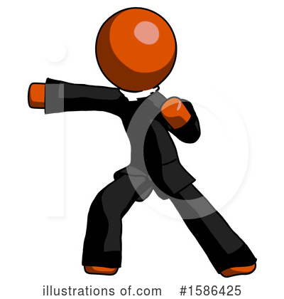 Royalty-Free (RF) Orange Design Mascot Clipart Illustration by Leo Blanchette - Stock Sample #1586425