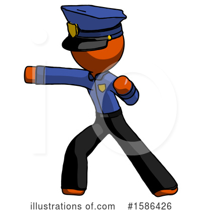 Royalty-Free (RF) Orange Design Mascot Clipart Illustration by Leo Blanchette - Stock Sample #1586426