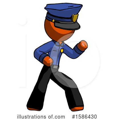 Royalty-Free (RF) Orange Design Mascot Clipart Illustration by Leo Blanchette - Stock Sample #1586430