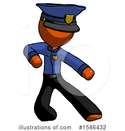 Royalty-Free (RF) Orange Design Mascot Clipart Illustration by Leo Blanchette - Stock Sample #1586432