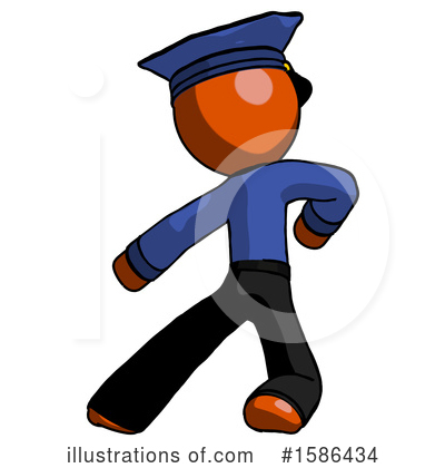 Royalty-Free (RF) Orange Design Mascot Clipart Illustration by Leo Blanchette - Stock Sample #1586434