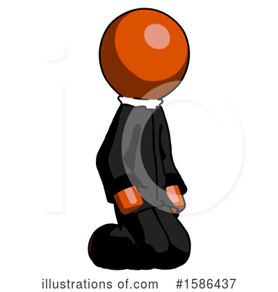 Royalty-Free (RF) Orange Design Mascot Clipart Illustration by Leo Blanchette - Stock Sample #1586437