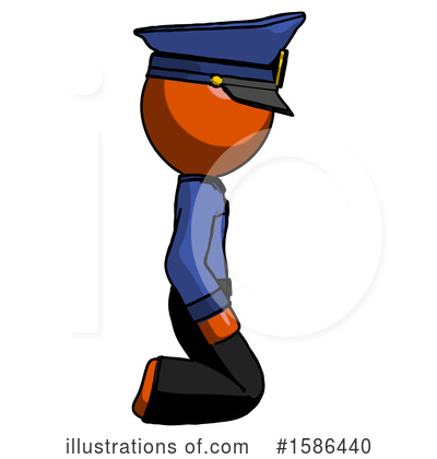Royalty-Free (RF) Orange Design Mascot Clipart Illustration by Leo Blanchette - Stock Sample #1586440