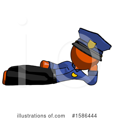 Royalty-Free (RF) Orange Design Mascot Clipart Illustration by Leo Blanchette - Stock Sample #1586444