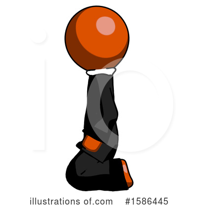 Royalty-Free (RF) Orange Design Mascot Clipart Illustration by Leo Blanchette - Stock Sample #1586445