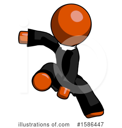 Royalty-Free (RF) Orange Design Mascot Clipart Illustration by Leo Blanchette - Stock Sample #1586447