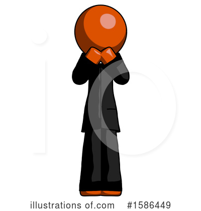 Royalty-Free (RF) Orange Design Mascot Clipart Illustration by Leo Blanchette - Stock Sample #1586449