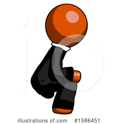 Royalty-Free (RF) Orange Design Mascot Clipart Illustration by Leo Blanchette - Stock Sample #1586451