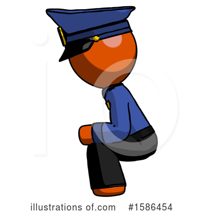 Royalty-Free (RF) Orange Design Mascot Clipart Illustration by Leo Blanchette - Stock Sample #1586454