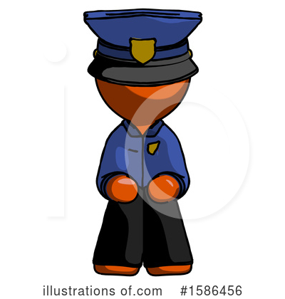 Royalty-Free (RF) Orange Design Mascot Clipart Illustration by Leo Blanchette - Stock Sample #1586456