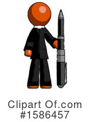 Orange Design Mascot Clipart #1586457 by Leo Blanchette