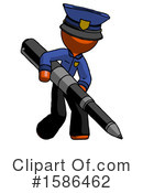 Orange Design Mascot Clipart #1586462 by Leo Blanchette