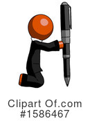 Orange Design Mascot Clipart #1586467 by Leo Blanchette
